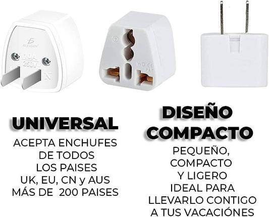 ADAPTADOR DE CORRIENTE EUROPEO A MEXICANO