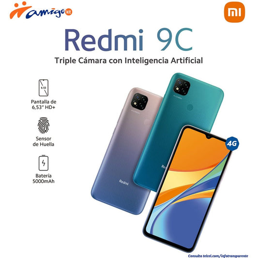 TELEFONO TELCEL REDMI 9C 64GB A2